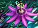 Detail of Passion Flower on Stained Glass, Alpharetta, Georgia, USA Photographic Poster Print by Charles R. Needle, 12x9