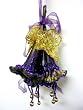 Princess Garden Green & Lavish Purple Trumpet Lily Christmas Ornament 7"