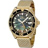 Invicta Men's 6358 Pro Diver Collection GMT 18k Gold-Plated Mesh Stainless Steel Watch