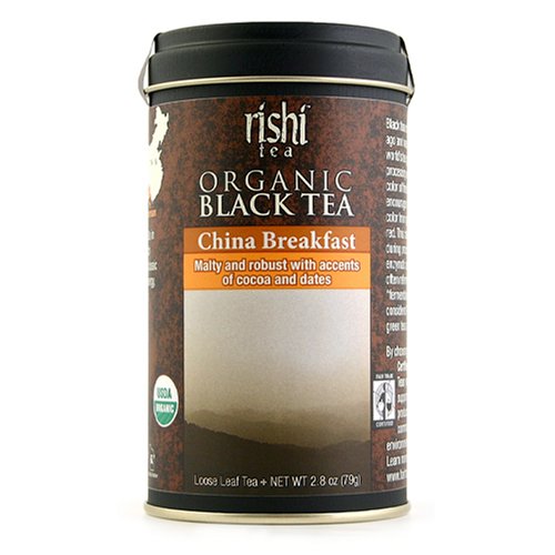 Rishi Tea Organic China Breakfast, 2.8-Ounce Tins (Pack of 4) by Rishi Tea