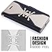 iPhone 7 Case, iPhone 7 Wallet Case, WWW [Lace Series] RFID-Resisting PU Leather Wallet Case Flip Phone Case Cover with Card Slots for Apple iPhone 7 Gold+Black