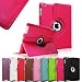 FINTIE (Magenta) 360 Degree Rotating Stand Smart Cover PU Leather Case for Apple iPad 4th Generation Retina Display / the new iPad 3 / iPad 2 (Wake/sleep Function)