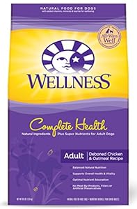 Wellness Complete Health Natural Dry Dog Food, Chicken Recipe, 30-Pound Bag