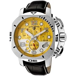 SwissLegendMen's10538-07ScubadorChronographBlackLeatherWatch