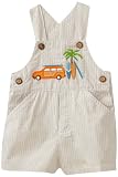 Kitestrings Baby-boys Newborn Seersucker Shortall