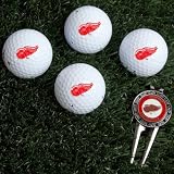 NHL Detroit Red Wings Four Golf Ball Gift Set