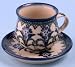  Polish Pottery Espresso Cup and Saucer