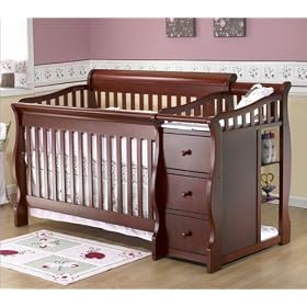Sorelle 1050G Tuscany 4 in 1 Convertible Crib Combo