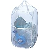 Deluxe Pop-up Laundry Hamper (White)