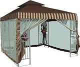 Parkland Heritage 10' x 10' 2-Tier Gazebo Screen Kit