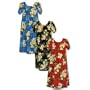 White Yellow Plumeria Petal Sleeve Caftan/Kaftan Mu'u Mu'u House Dress - Regular and Plus Size