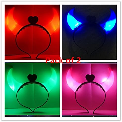 AMLife LED Head Band Festival Ornament Party Costume Decorative Hair Hoop (pk of 2)