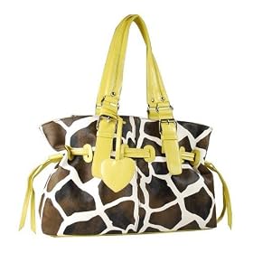 New Fashion Design Women Purse Handbag Giraffe Animal Print Toto Hobo Bag