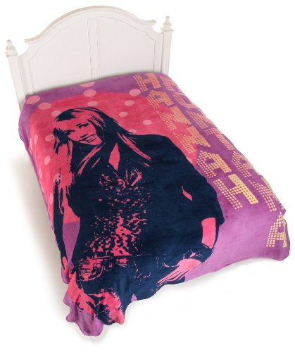 Hannah Montana Purple Starlette Micro Raschel Blanket