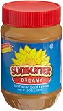 Sunbutter Creamy Sunflower Seed Spread, 16-Ounce Plastic Jars (Pack of 6)