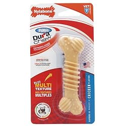 Nylabone Dura Chew Plus Bone, Chicken Flavor, Regular