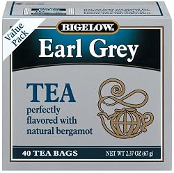 Bigelow Earl Grey Tea, 40-Count Boxes (Pack of 6)