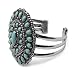 Sterling Silver Kingman Turquoise Southwest Statement Cuff Bracelet