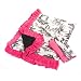Microfiber Baby Blanket -Black Toile & Fuschia