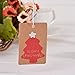 G2PLUS 100 PCS Kraft Paper Christmas Gift Tags with 100 Feet Natural Jute Twine String (Merry Christmas Tree)