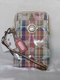 プライスダウン！NY直輸入 日本未発売 コーチ (COACH) コーチ カード スマートフォン 小物ケース new POPPY MADRAS UNIVERSAL CASE リストレット PRADA 携帯ケース
