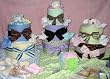 3 Tier Shabby Chic Diaper Baby Diaper Cake - New Great Colors