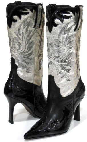 Charlie 1 Horse 'I4850' Stiletto Western Boots Womens - Black