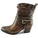 Earth Spruce Women Round Toe Leather Ankle Boot