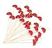 PuTwo Cocktail Picks Handmade Bamboo Toothpicks 100pcs 4.7â€ in Watermelon Decor