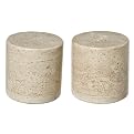Marble Salt and Pepper Shakers - Ivory