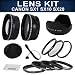 Essential Kit for CANON PowerShot (SX1 SX10 SX20) IS - Includes: Lens Adapter + 2.0X Telephoto and 0.45X Wide Angle High Definition Lens + Adapter Ring Set + Filter Kit Set (UV and Polarizer) + Tulip Lens Hood + Center Pinch Lens Cap (w/ Cap Keeper) + Premium Goja Microfiber Cleaning Cloth
