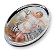 Lily of the Valley - Oval Glass Paperweight