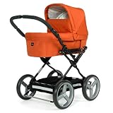 BRIO HAPPY Deluxe Carry Cot with Mattress and Hood (Autumn Orange)