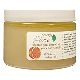 100% Pure Organic Pink Grapefruit Body Scrub - 13 oz