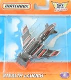 Matchbox Skybusters Missions Stealth Launch Die Cast Aircraft Vehicle (Black)