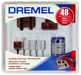 Tools & Hardware : Dremel 685-01 48 Pc Cutting/Carving Accessory Set