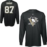 Reebok Pittsburgh Penguins Sidney Crosby Youth Long Sleeve Player Name & Number T-Shirt
