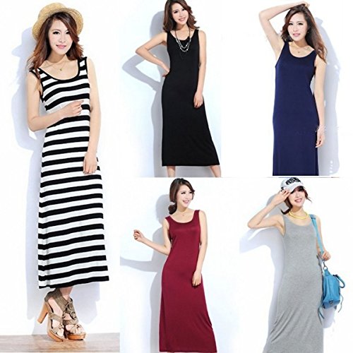 Next house ロング 丈 ノースリーブ ワンピース ミモレ丈