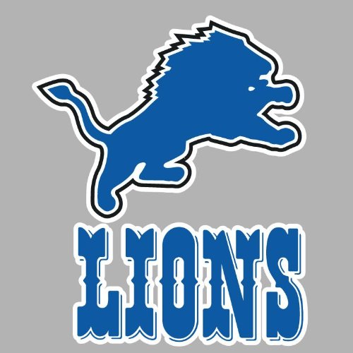 Detroit Lions Auto Car Bumper Decal Sticker 7.5 X 6.25
