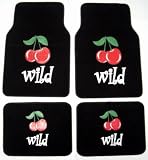 Wild Cherries Cherry Front & Rear Carpet Car Truck SUV Floor Mats