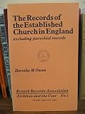The records of the Established Church in England, excluding parochial records