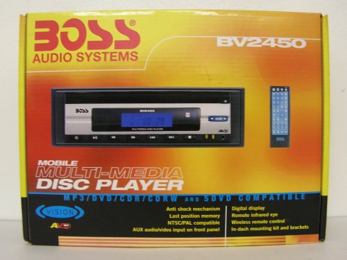 Buy BOSS BV2450 Car Multi-Media Disc Player MP3 DVD CDR CDRW and SDVD Compatible by BOSS AUDIO now!