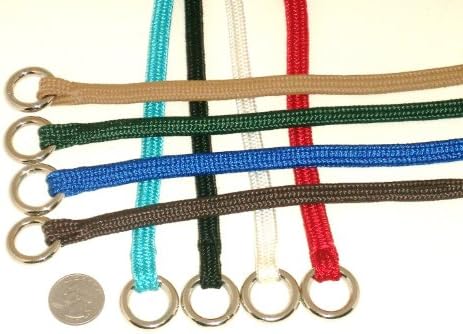 Midnight Pet Products Medium Weight Braided Choke / Slip Collar 18" Black