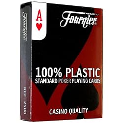Fournier No. 2500 Poker Size Standard Index Playing Cards (Red)