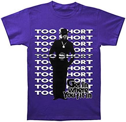 Too Short Men's Get In Where You Fit In T-shirt X-Large Purple