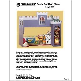 Children's Castle Loft/bunk Bed Woodworking Plans -Design #1CSTL