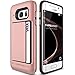 Galaxy S7 Edge Case, VRS Design [Damda Clip][Rose Gold] - [Wallet Card Slot][Military Grade Protection] for Samsung S7 Edge