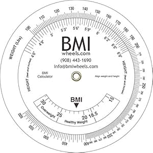 Amazon.com: BMI Wheel, Bariatric up to 600lbs, pounds and inches, 4.25 ...