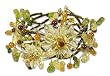 Citrine and peridot bracelet, 'Garland'