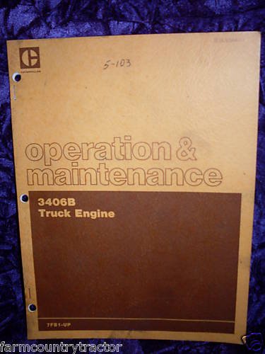 Best Cheap Caterpillar 3406B Truck Engine OEM Tractor OEM Tractor Owners Manual